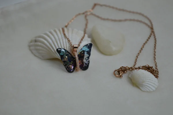 Black Butterfly Necklace