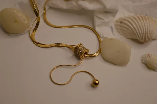 Studded-Drums Necklace