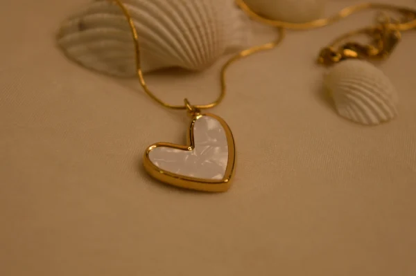 White Heart Necklace 1